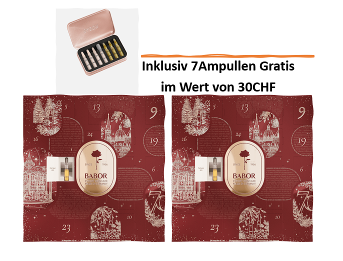 Zwei Ampullen Adventskalender / Weihnachtskalender 2026 Zwei Ampullen Adventskalender / Weihnachtskalender 2026